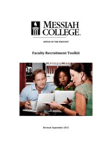 Faculty Recruitment Toolkit 2015