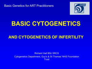 Higher Human Biology: Basic Cytogenetics