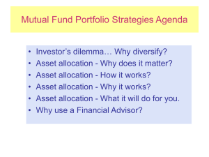 Asset Allocation Strategies (PowerPoint presentation for the above