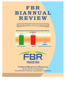 The FBR Biannual Review July-December, 2014