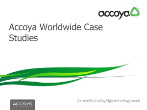 Accoya worldwide case studies - freedomwood