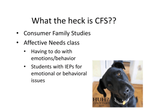 What the heck is CFS?? - Colorado Springs School District 11