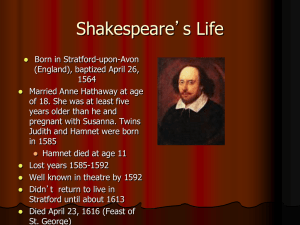 Shakespeare ELIT 17