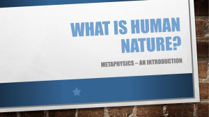 What is human nature?