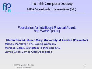 FIPA IEEE Standardization Activities