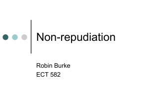 Non-repudiation