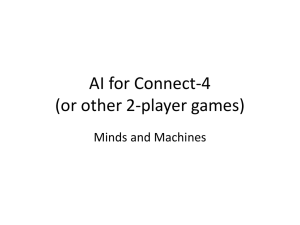 AI for Connect-4 (or other 2