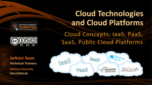 Cloud Technologies and Cloud Platforms