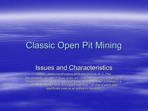 Lecture 6alt Classic Open Pit Mining