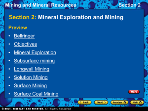 ch16_sec2 Mineral explorations and mining