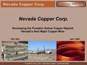 North Deposit - Nevada Copper Corp