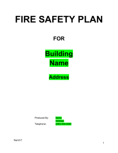 Fire Safety Plan Template