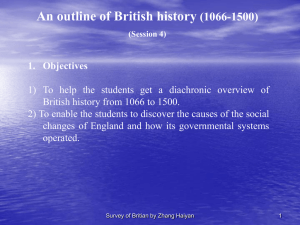 An outline of British history (1066