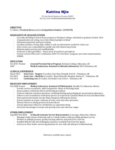 resume & cover letter - MY Nursing portfolio