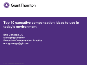 Top 10 executive compensation ideas to use in today's