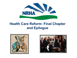 Health Reform - Rural Health Association Of Tennessee