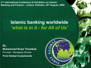 NEW Directors - AlHuda Centre of Islamic Banking & Economics