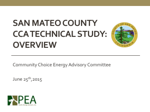 San Mateo County CCE Technical Study