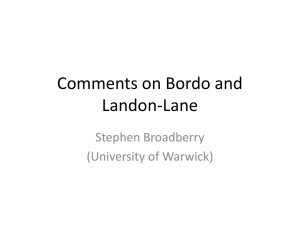 Comments by Stephen Broadberry