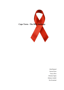 Action plan – Centre for HIV Education and Development Cape Town