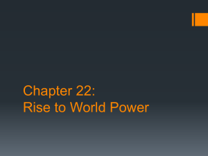 Chapter 22: Rise to World Power