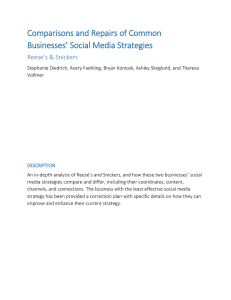 Comparisons and Repairs of Common Businesses* Social Media