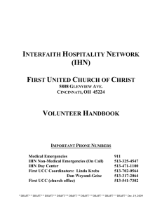 interfaith hospitality network (ihn) - Interfaith Hospitality Network of