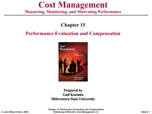 Chapter 3: CVP Analysis