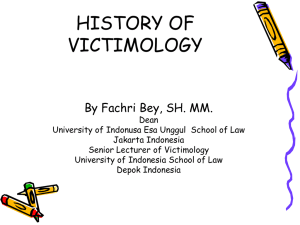 History of victimology