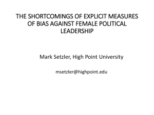 How should we measure prejudice against female leaders?