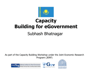 Capacity Building for eGovernment