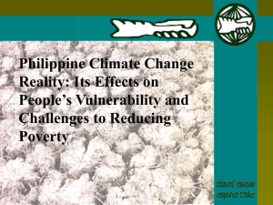 Philippine Climate Change Realities