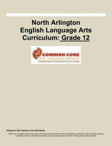English-English IV - North Arlington School District
