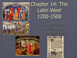 Chapter 15: The Latin West 1200-1500
