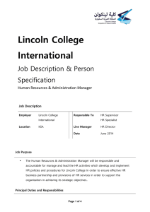 Lincoln College International