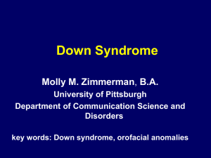 Down Syndrome - University of Pittsburgh