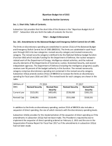 102715 Budget Deal – Section-by-Section