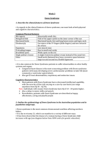 Down Syndrome - PBL-J-2015