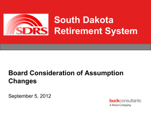 Cost Impact of Adopted Assumption Changes