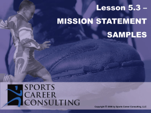 Mission Statement Hand Out