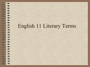 English 11 Literary Terms