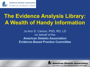 The Evidence Analysis Library