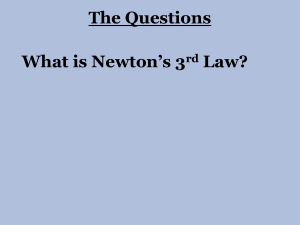 Newtons 3rd Law ppt