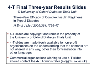 Slides - Diabetes Trials Unit
