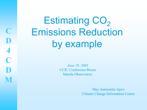Estimating CO2 Emissions Reduction