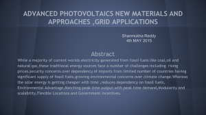 advanced photovoltaics new materials and approaches ,grid