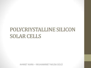 POLYCRIYSTALLINE SOLAR CELLS