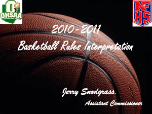 2010-2011 Basketball Rules Interpretation
