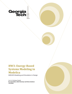 HW3: Energy-Based Systems Modeling in Modelica