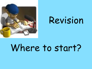 Revision – Standard Grade Biology Guide